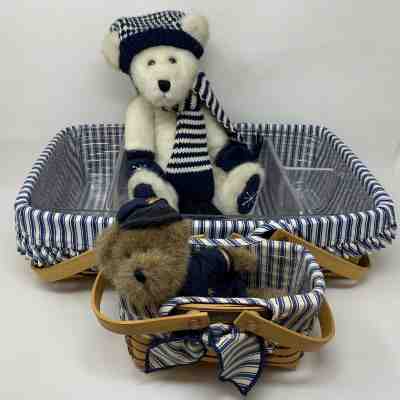 Lot of 6 Longaberger Basket + 6 Boyds Bears *Special Listing* 2003046