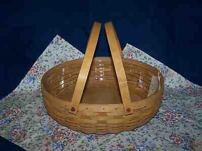 Longaberger Social Gathering Basket Warm Brown with Protector NEW
