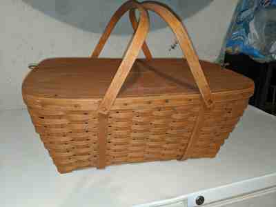 Vintage Longaberger Picnic Basket 1985