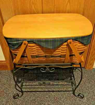 Longaberger Collectors Club 1999 Edition Large Family Picnic Basket with Stand