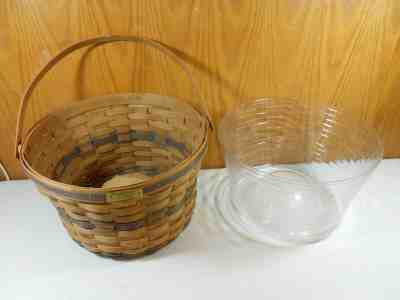 Vintage 1985 Longaberger JW Collection APPLE BASKET Large Fruit with Protector