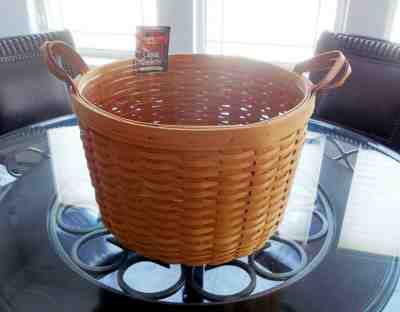 Longaberger HOSTESS Large  CORN BASKET - CLASSIC STAIN  - NEW + RARE!