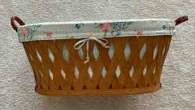Longaberger LARGE LATTICE WEAVE LAUNDRY BASKET MINT!!!