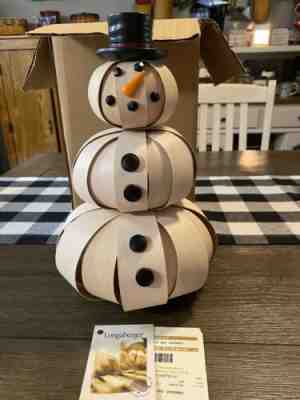 Details about / Longaberger Baskets New Pack Of 18 Bluster The Snowman Paper Napkins Christmas