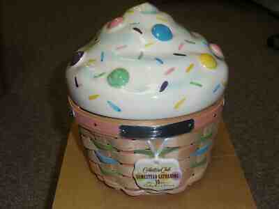 Longaberger COLLECTORS CLUB, 2006 GATHERING EVENT LG. CUPCAKE BASKET SET, NEW!.