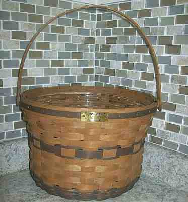 Longaberger JW 1985 Apple Basket J W Rare J.W. with liner