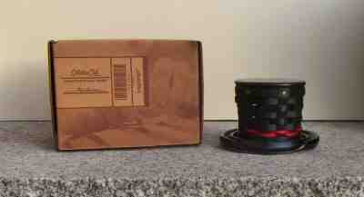 Longaberger Collectors Club Miniature Top Hat Basket, Pottery Base & Topper Set