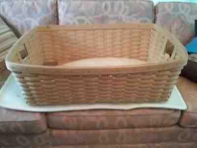 Vintage 1989 Longaberger Large Rocker Baby Cradle / bassinet