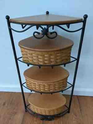Longaberger Wrought Iron Counter Top Corner Stand with Small