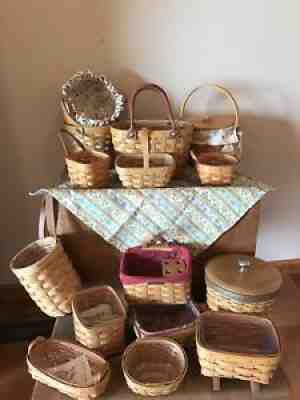 Longaberger Basket Lot (15)