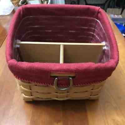 Longaberger Sort & Store Rich Brown Large Desktop Basket, Prot