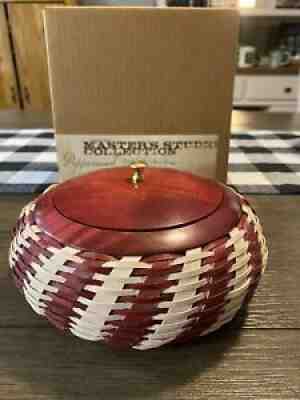 Longaberger Masterâ??s Studio Peppermint Basket 2010 NIB Rare HTF C-54