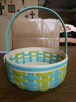 Longaberger 2016 Easter Basket Blue / Green