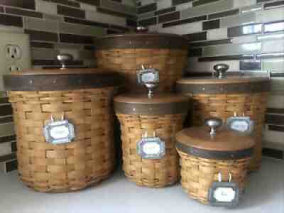 Longaberger Basket Canister Set