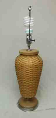 Rare Longaberger 2005 Hostess Woven Table Lamp