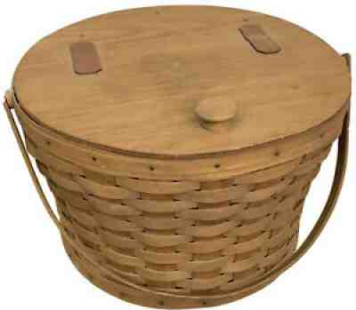 Longaberger Vintage Sewing Basket 1986