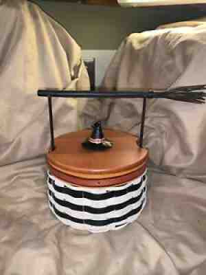 LONGABERGER Halloween 2013 BASKET Wicked WITCH Liner and Protector & Lid COA