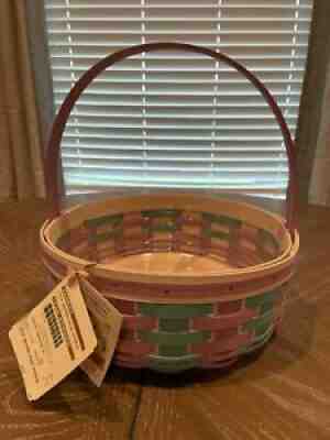 Longaberger 2016 Large Easter Basket Purple Turquoise With Protector RARE