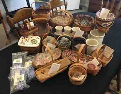 Large Mixed Lot Of Longaberger Baskets And More 1991-2001