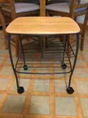 Longaberger Hostess Wrought Iron File Basket Table Woodcrafts Top Lid Excellent