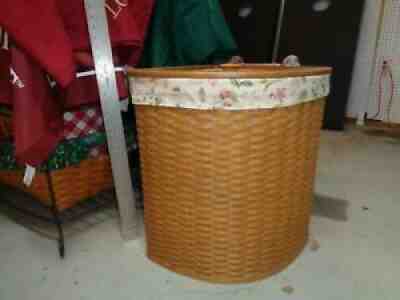 longaberger corner laundry basket - NOS