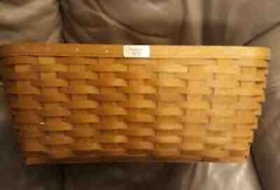 Longaberger small laundry with protector new and brass tag