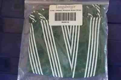 Longaberger 1999 Holiday Hostess HH Pinecone Basket Green Stripe Liner #2649216