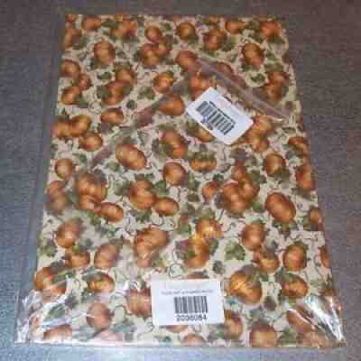 Longaberger Pumpkin Patch 2-PLACEMATS + 2-NAPKINS ~ Made in USA ~ New in Bag!