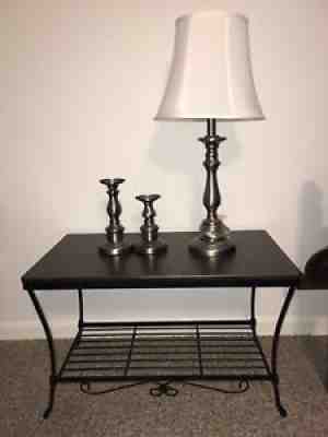 Longaberger Very Rare Lamp And Candle Holders Brand New