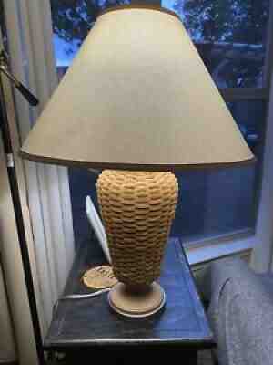 vintage large Longaberger Basket lamp