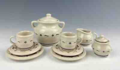 Longaberger Pottery Blue Woven Traditions 20 Piece Dish Set, East  Liverpool, OH