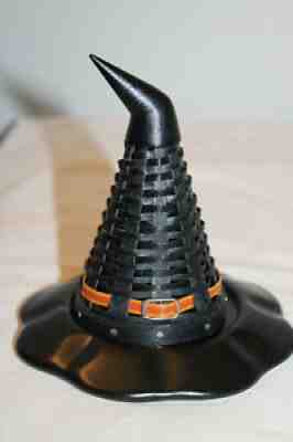 LONGABERGER MINIATURE WITCH'S HAT BASKET, 2013, COLLECTORS CLUB, HALLOWEEN MINI