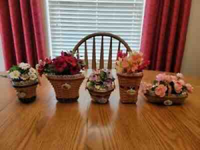 Longaberger Collector's Club SIGNED Miniature May Series Complete Set - 14Â 