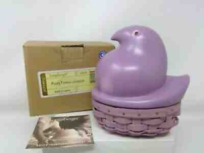 Longaberger **RARE** Lavender Peeps Basket with Peeps Topper