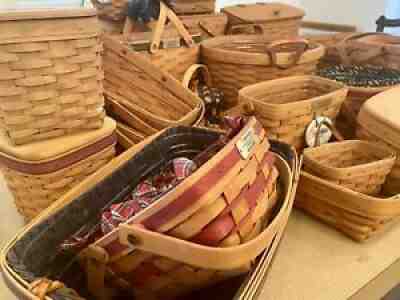 Large Lot Of 26 Longaberger Baskets