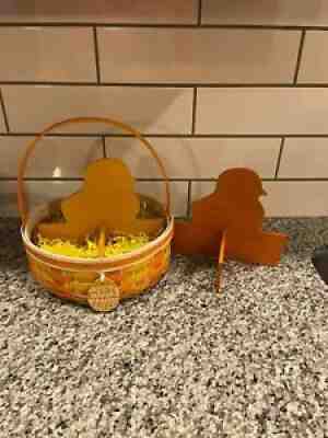 Longaberger 2016 Easter Basket Yellow/Orange