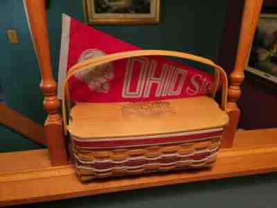 Longaberger Ohio State OSU All in One Basket Sealed Lid New