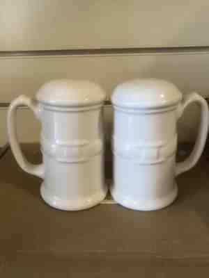 Longaberger Stovetop Salt & Pepper Shakers - Ivory