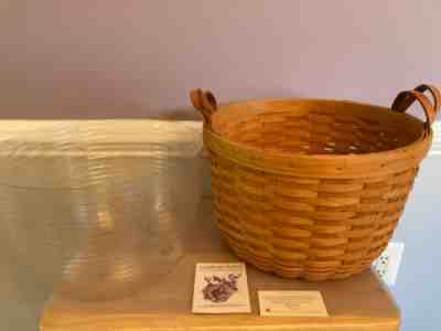 Longaberger Wildflower Basket #10111 - dated 1995, with protector & product card