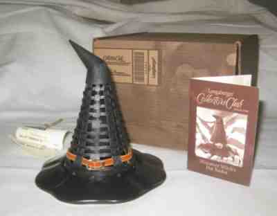 Longaberger Collectors Club Mini Miniature Halloween Witch Witch's Hat Nib