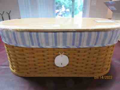 Longaberger Classic Large Workload Basket Set with NEW Lid