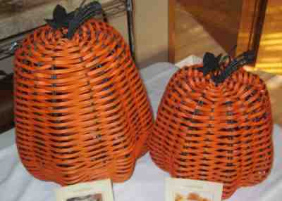 LONGABERGER BASKETS Pumpkins ON THE VERANDA Outdoor INDOOR Collection LARGE EUC