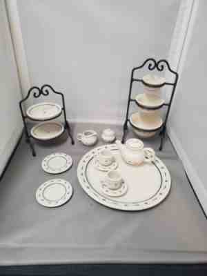 Longaberger Collectors Club Miniature Sets Mixing Bowls Tea Set Pie Plates