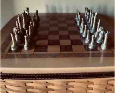 LONGABERGER 2001 Father's Day Checkerboard Basket Chess set