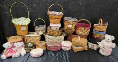 Huge Lot 20+ LONGABERGER Baskets Bears NFL 1998-2015