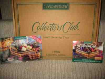 Longaberger Collectors Club Small Serving Tray, 6 Placemats, 6 Napkins