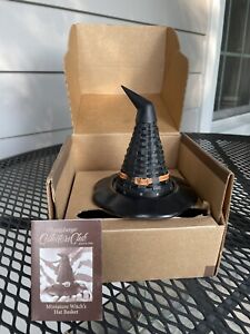 2011 Longaberger Collectors Club Rare Mini Witches Hat With Resin Base, Pre-own