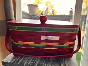 RARE Lg Longaberger 2011 Jelly Belly Event Basket With Lid & Protector Unique