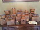 LONGABERGER  COMPLETE JW MINIATURE BASKET COLLECTION & EXTRAS WITH BOXES/REDUCED