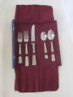 Longaberger Woven Traditions FLATWARE 5 Pc Place Setting Case Spoons Forks Knife